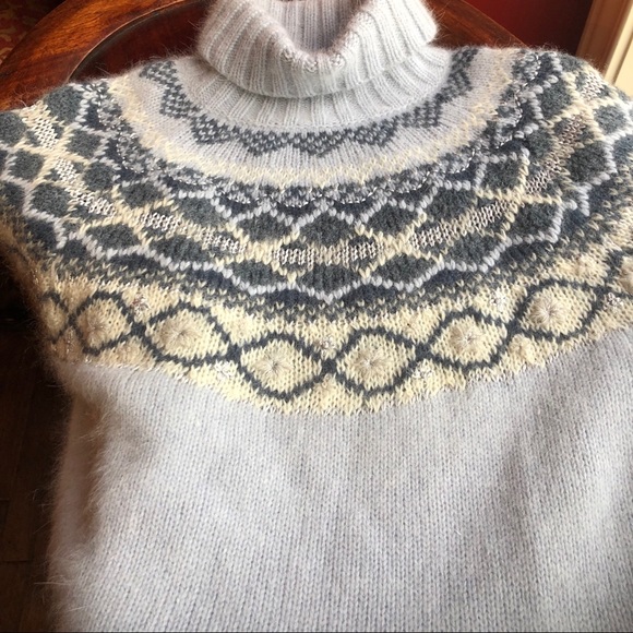 Valerie Stevens PM wool blend fair isle sweater - Picture 7 of 7